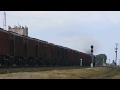 2ТЭ10М-2401 с грузовым поездом на перегоне Лоцкино - Явкино
