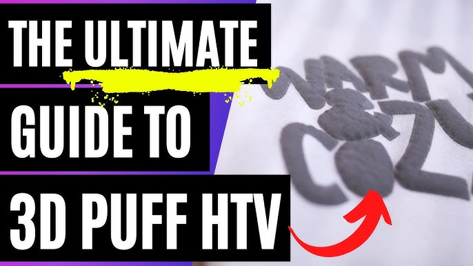 How to layer Siser Puff HTV - Easy to use puffy vinyl 3D iron on with your  Cricut Easypuff 