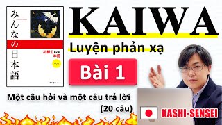 Hội thoại N5 Bài 1 | học tiếng nhật Minna No Nihongo | KAIWA người Nhật | Thầy KASHI screenshot 4