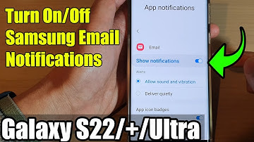 Galaxy S22/S22+/Ultra: How to Turn On/Off Samsung Email Notifications