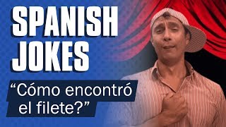 Spanish jokes to teach kids: ¿Cómo encontró el filete? screenshot 2