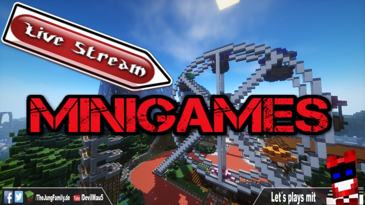 [Ger]🔴Minigames mit Euch auf TJFmc.de + Verlosung "03.06.2017" [HD+60fps]