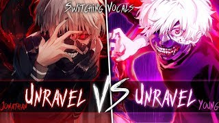 ◤Nightcore◢ ↬ Unravel [Switching Vocals] (Jonathan Young) chords