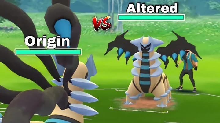 😯Shiny altered giratina v/s shiny origin giratina | NEVER SEEN BATTLE | pokemon go.