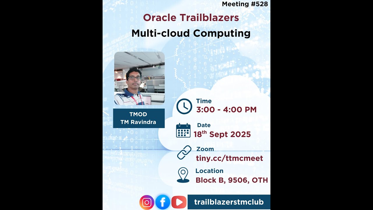 Trailblazers Toastmasters Club Meeting 