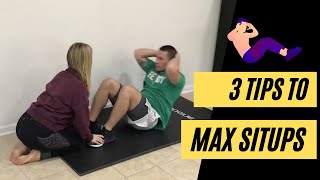 How to MAX the sit-ups Fitness Test | Tips to Improve