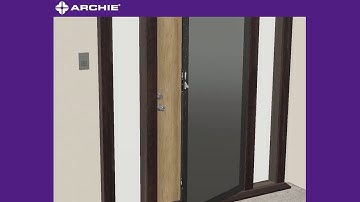 Archie Hinge Security 3-Point Door Lock Installation Instruction NEW