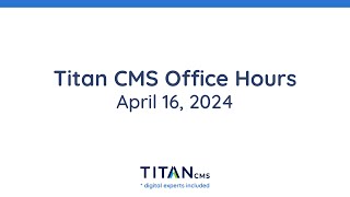 Office Hours - April 2024