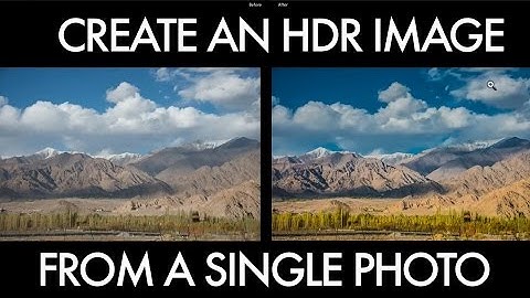 Photo Editing  with Adobe Lightroom | How to Create an HDR photo with a Single  Exposure