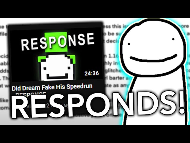 here is everything thats going on about Dream #YOURFAVORITEGUY #dream , dream fake speedrun