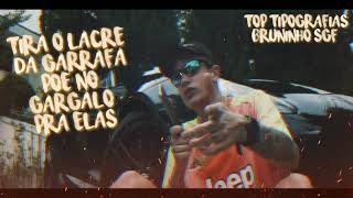 Mc Hariel - Bica na canela (tipografia para status)