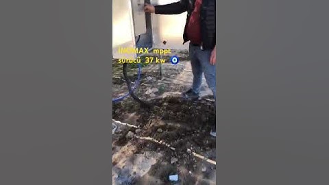 37 kW pompa ile saatte 200 tondan daha fazla su... Güneş panelleri ile basılmaktadır.