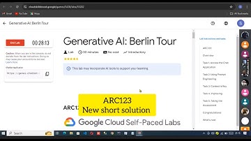 Generative AI: Berlin Tour #ARC123 ||Level 3: GenAIus Chats lab new solution || #gcp #googlecloud