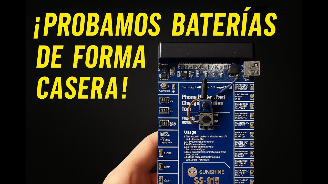🔋 Convertí el SS-915 en un PROBADOR REAL de baterías • Regla del 10% y prueba bajo carga