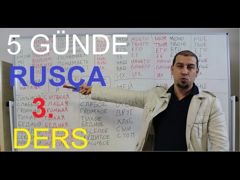 5 GÜNDE B1 RUSÇA 3.  DERS (DÜNYANIN EN İYİ RUSÇA ÖĞRETMENİ)