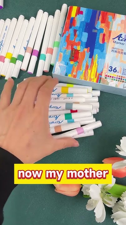 Unlock your artistic side with Acrylic Markers !#acrylicmarkers #
