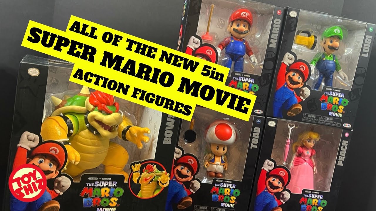 The Super Mario Bros Movie 5 Mario Articulated Figure NEW 2023