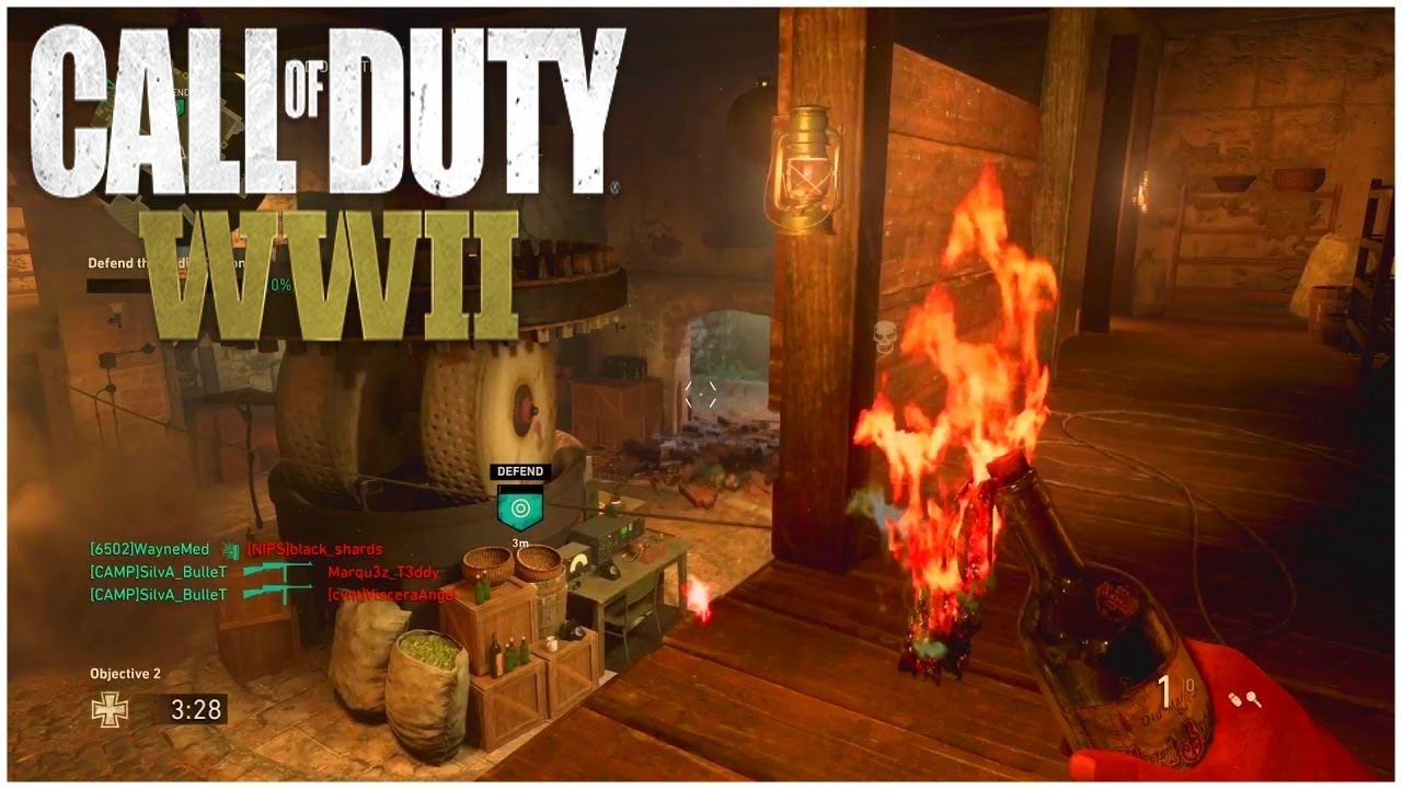 COD WW2 Operation Husky DLC 2 War Map Call of Duty WWII Dogfight