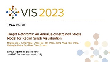 Target Netgrams: An Annulus-constrained Stress Model for Radial Graph Visualization - Fast Forward