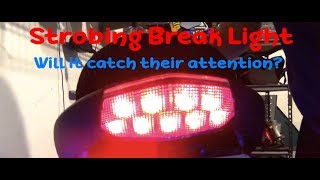 Strobing Brake light on a Motorcycle!!  Kawasaki Versus (GS100A)