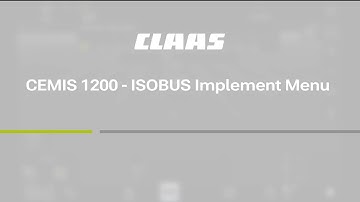 CEMIS 1200 FP1 - ISOBUS Implement Menu #12