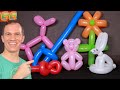 Balloon animals for beginners  how to make balloon animals   gustavo gg  balloon art