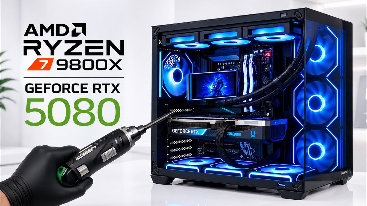 RYZEN 7 9800X3D + RTX 5080 🔥 THIS GAMING PC IS A MONSTER! 😱 | 4K