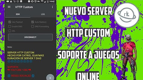 NUEVO SERVER HTTP CUSTOM SOPORTE A JUEGOS ONLINE 🕹️ FREE FIRE 🕹️ PIN BAJO