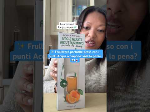 ✨ Frullatore portatile preso con i punti Acqua & Sapone: vale la pena? 👀🥤