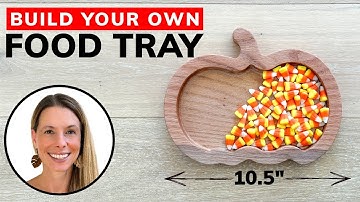Make A CREATIVE Food Tray // DIY Woodworking (Template Included)