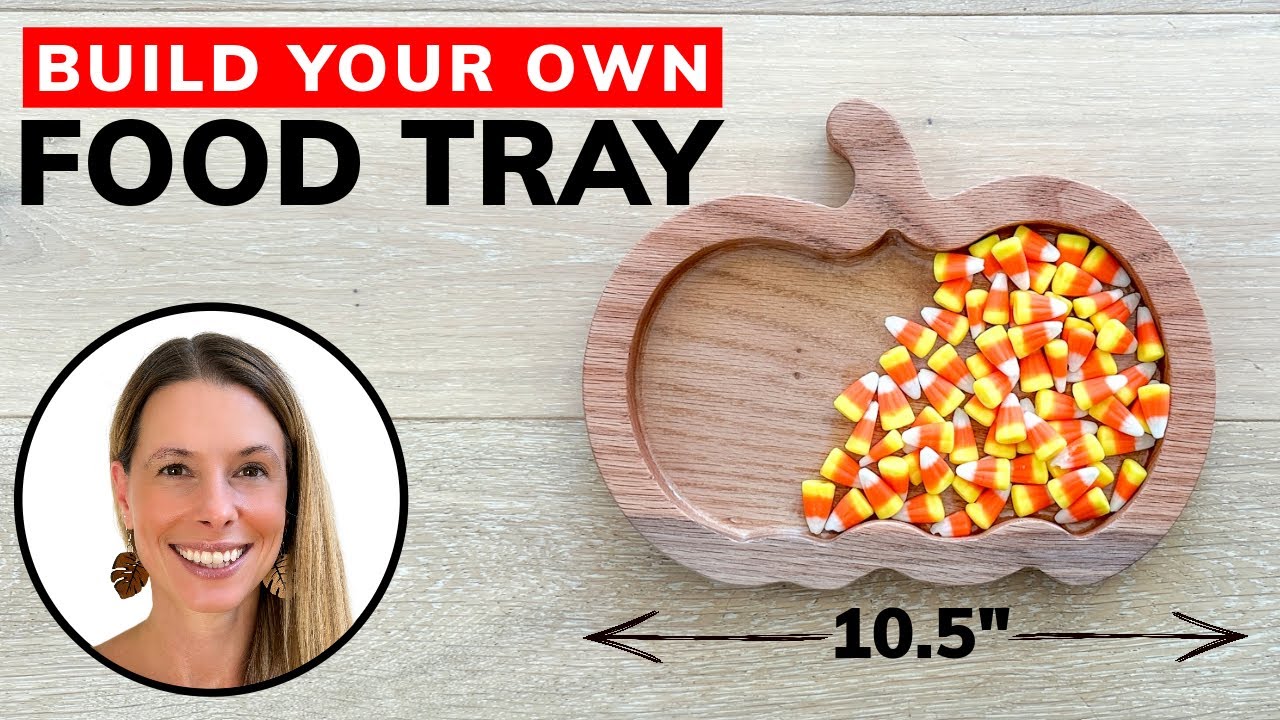 Make A CREATIVE Food Tray // DIY Woodworking (Template Included)
