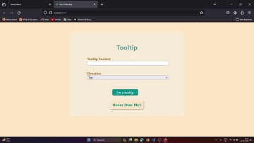 React ToolTip Coding Ninjas SKill Test