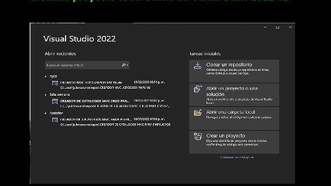 Creando proyecto WINFORMS en Visual Basic 2022