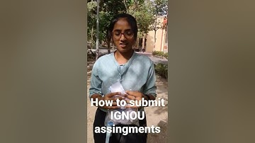 how to submit #IGNOU assingnment