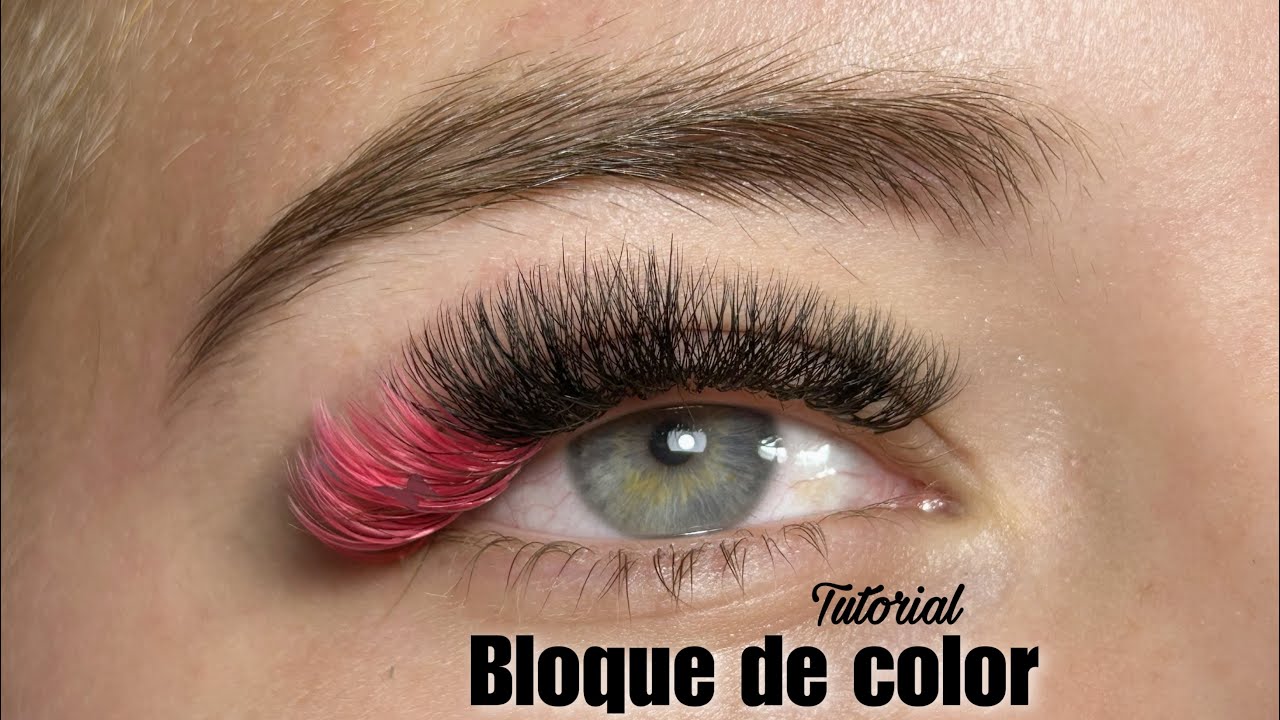 como hacer pestañas con un BLOQUE DE COLOR fácil 2023