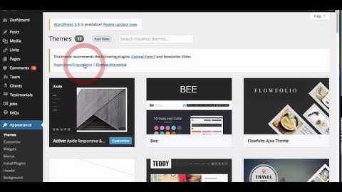 Aside wordpress theme video guide - how to install