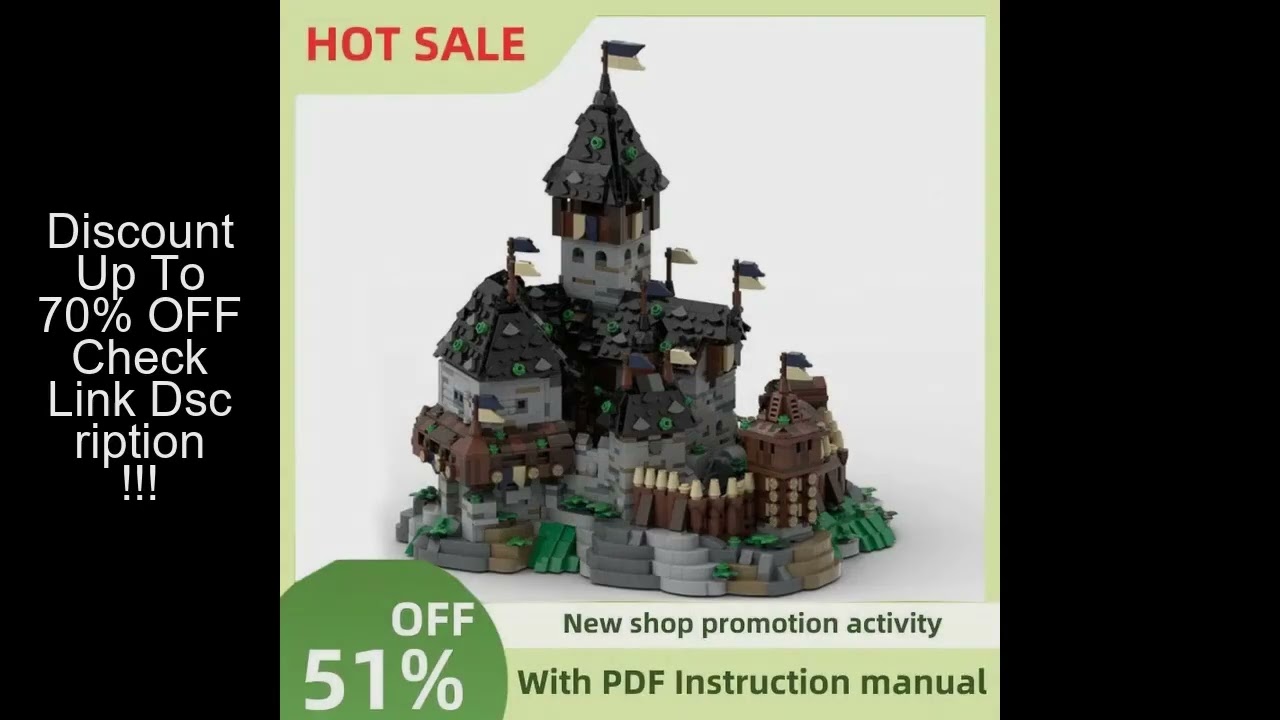 New 4242Pcs Moc European Medieval Street View Mini Blaustein Castle Model Diy Creative Ideas Kid Toy