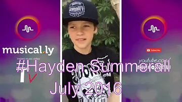 [Musical.ly Tv]Newest of Hayden Summerall musical.ly videos compilation-July 2016