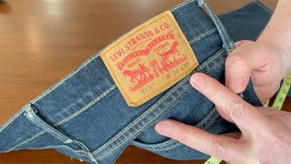 Levi's 513 MEN'S JEANS full review and measurements.