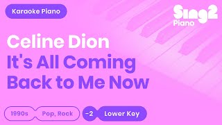 Céline Dion - It's All Coming Back To Me Now (Lower Key) Piano Karaoke