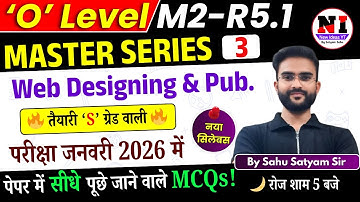 Day 3 | Web Designing MCQs 2026 | m2r5 most important questions and answers | O Level m2r5