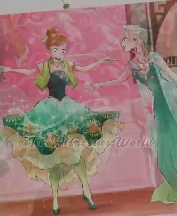 Elsa and Anna as anime [temperature x bananza]