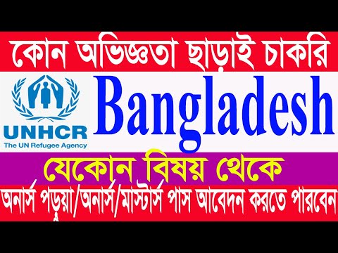 UNHCR  Bangladesh  Assistant Programme Officer/National Professional Officer   Job circular 21