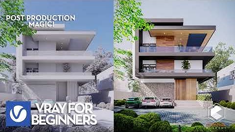 Episode 08 - Post Production in V Ray Frame Buffer & Photoshop V Ray 7.2 for 3ds Max Beginners
