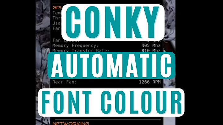 Conky - How to automatically change font color for CPU or GPU temperature