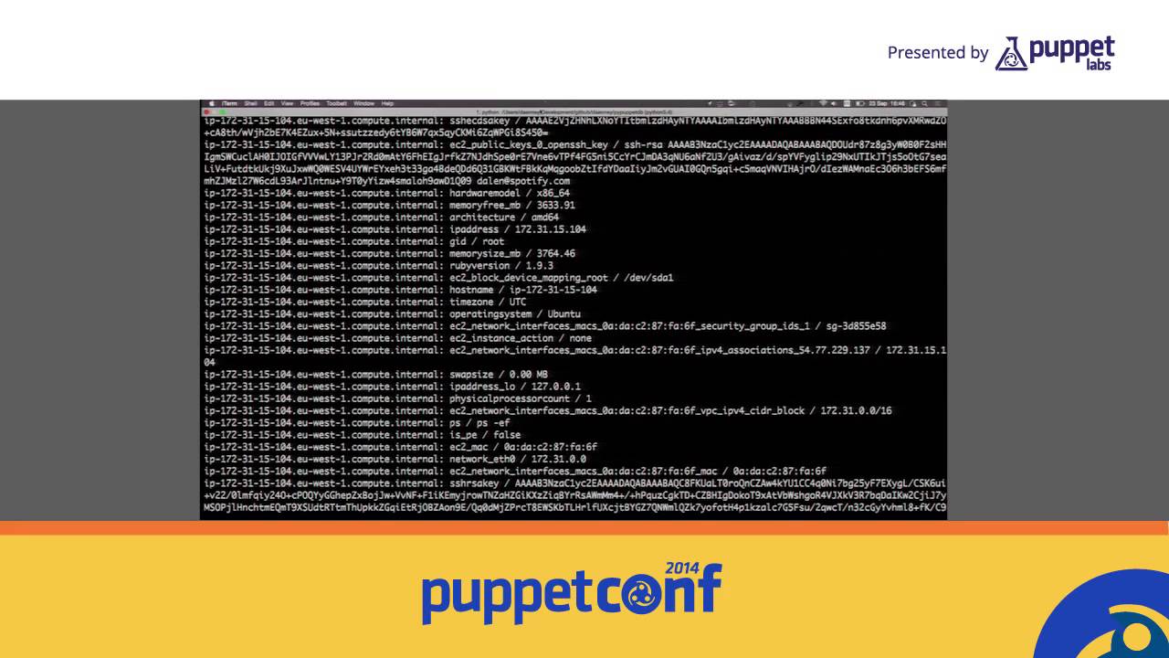 [PuppetConf 2014][Puppet Ecosystem] Leveraging the PuppetDB API ...