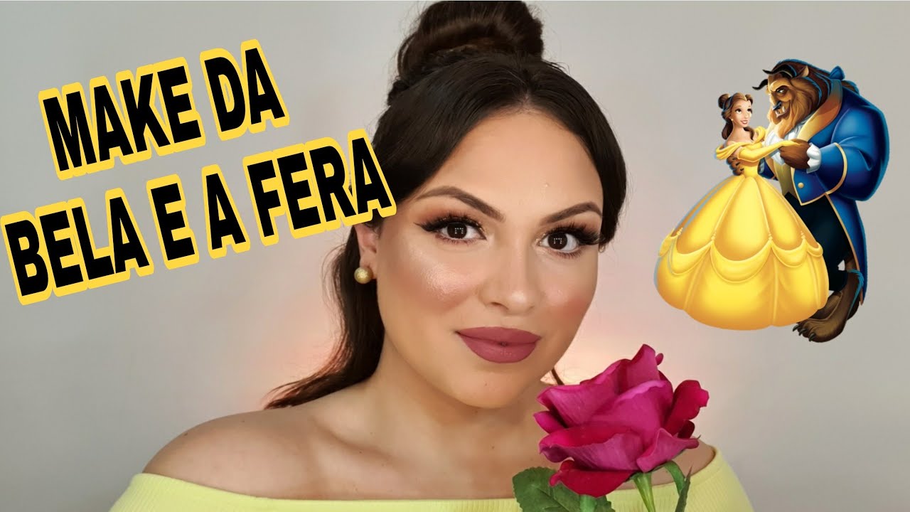 Maquiagem da PRINCESA BELA (a Bela e a Fera) 🌹 - YouTube