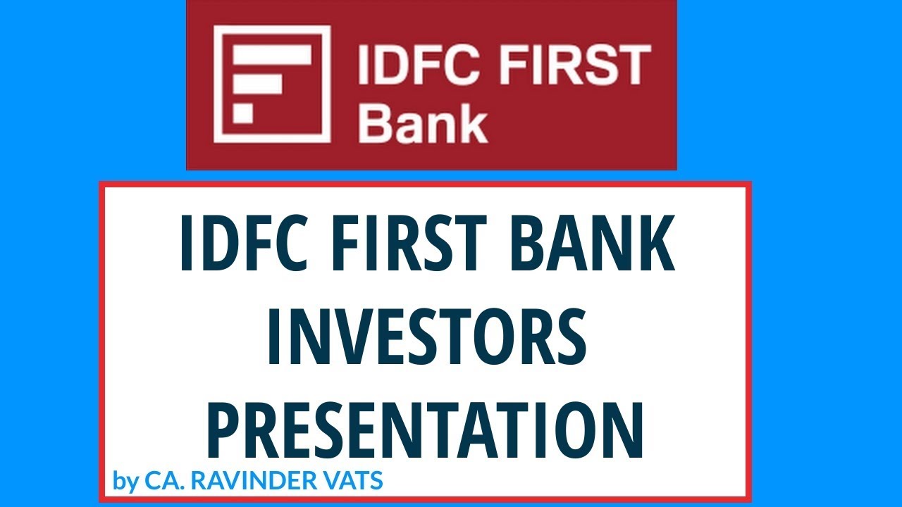 idfc bank investor presentation 2021