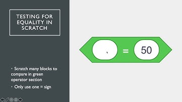 Scratch 3 vs. Python - Comparison Operators(Test of Equality)