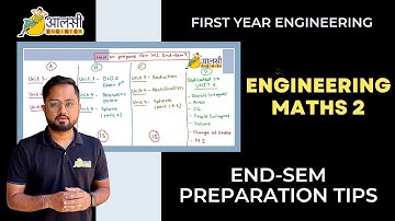 Engineering Maths 2 | First Year End-Sem Exam  Preparation Tips | #sppu |Rounak Sir | Aalsi Engineer
